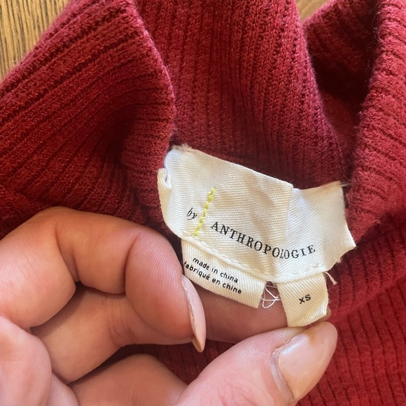 Anthropologie Peter Pan ribbed blouse size XS - Picture 6 of 6